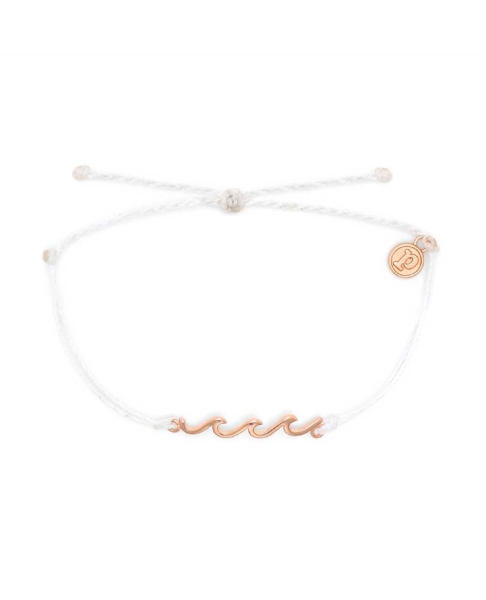 Rose Gold Delicate Wave Bracelet - miamidrugpossession