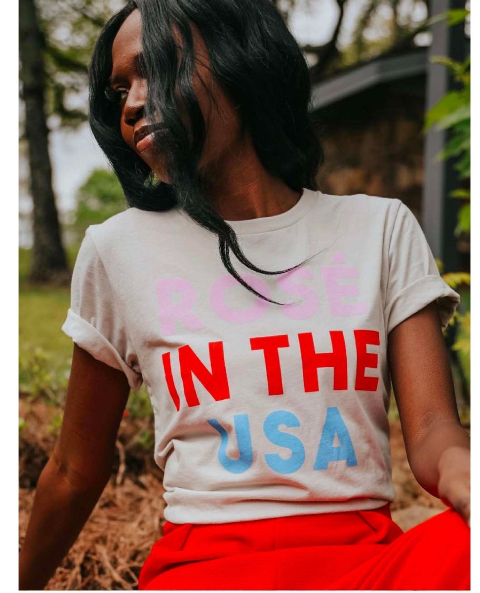 Rose in the USA Tee - miamidrugpossession