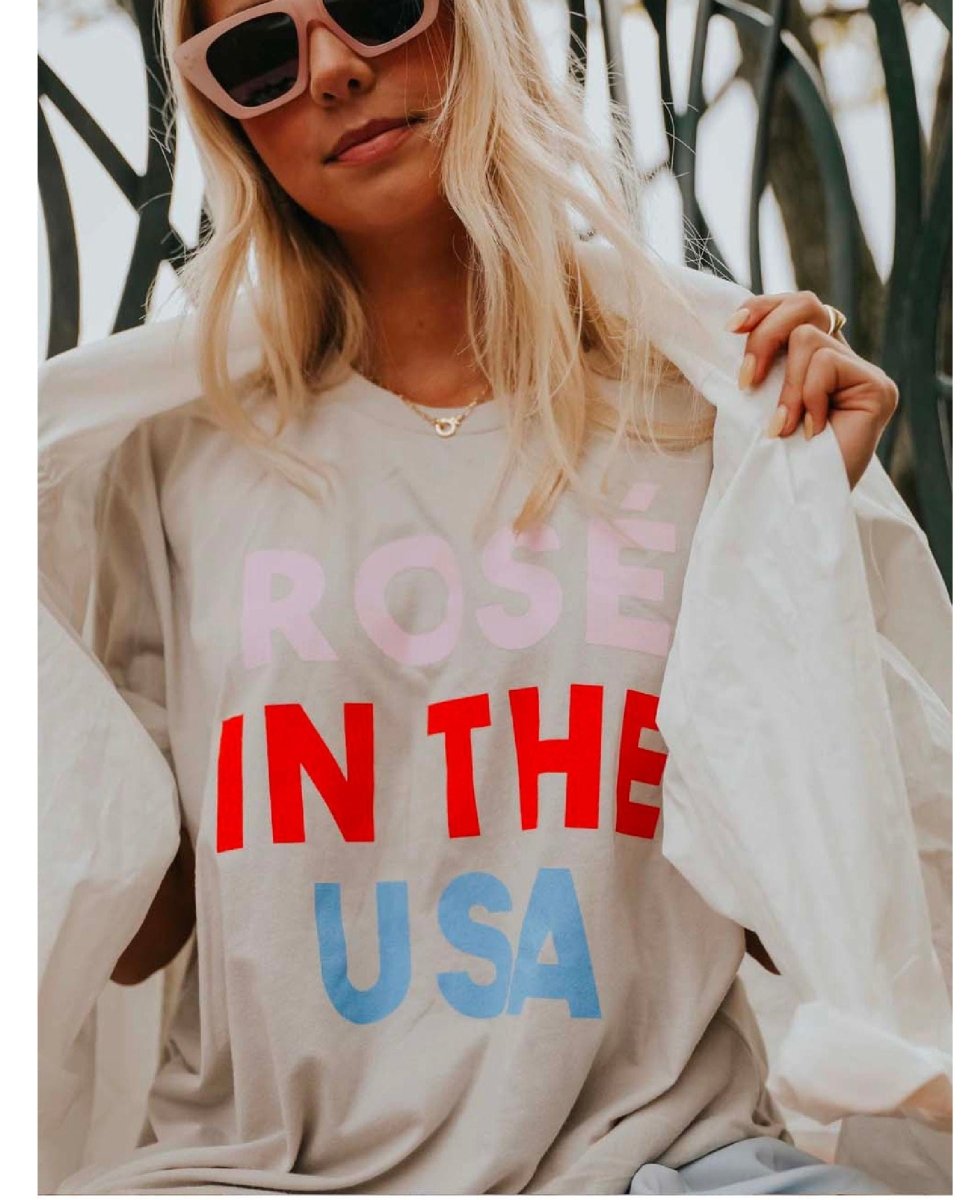 Rose in the USA Tee - miamidrugpossession