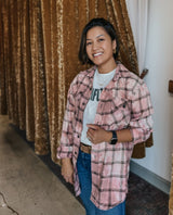 Rosé Outlaw Flannel - miamidrugpossession