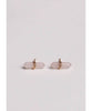 Rose Quartz Mineral Point Love Earrings - clearpathherbicide