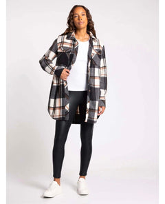 Roswell Plaid Jacket Brown Plaid - clearpathherbicide