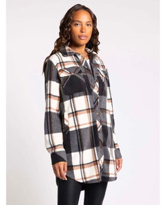 Roswell Plaid Jacket Brown Plaid - clearpathherbicide