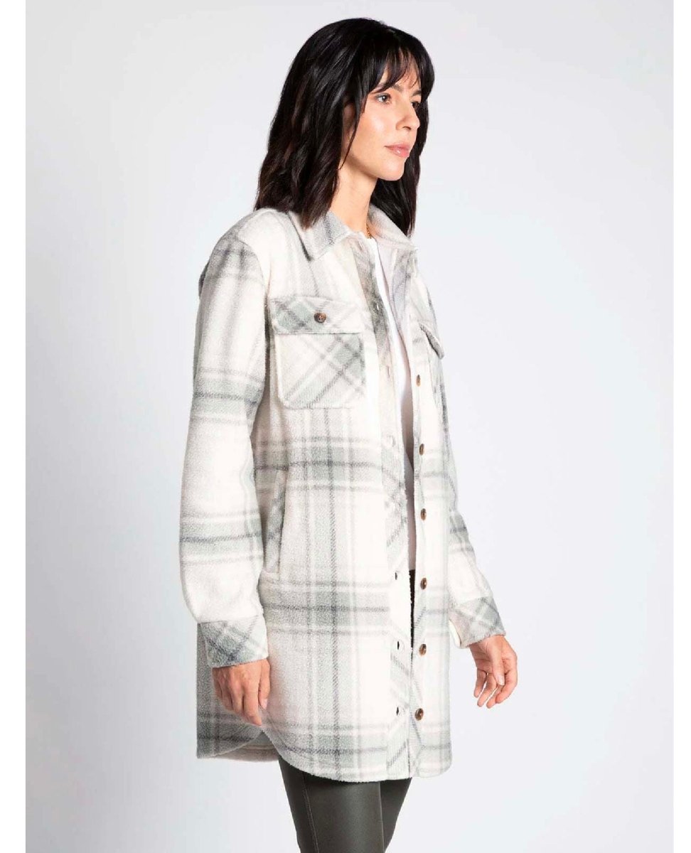 Roswell Plaid Jacket Sage Plaid - miamidrugpossession