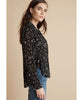 Rounded Hem Button Down Black Floral - clearpathherbicide