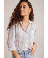 Rounded Hem Pastel Button Down - miamidrugpossession