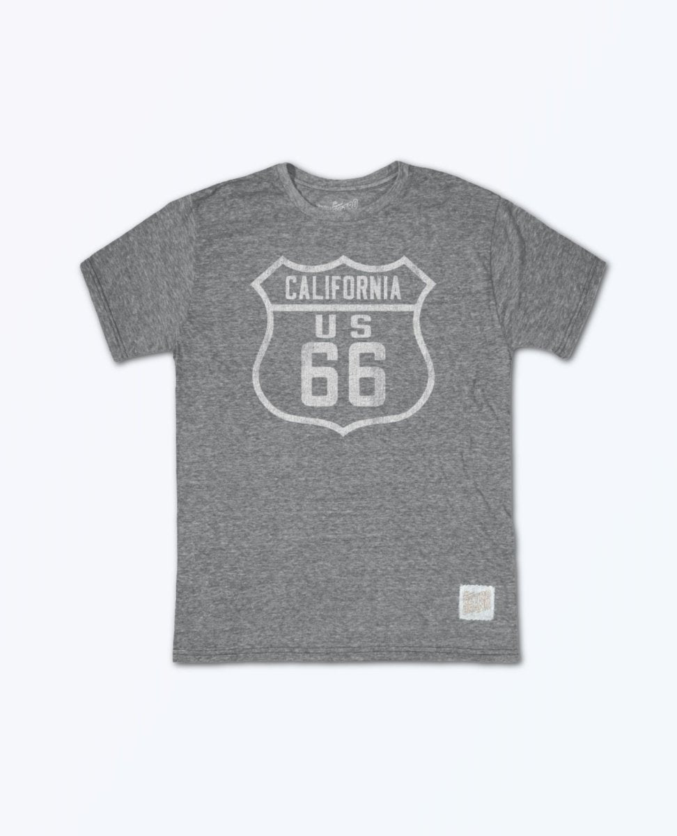 Route 66 California Grey Unisex Tee - PINK ARROWS