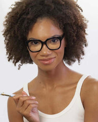 Rowan Black Light Reading Glasses 2.0 - PINK ARROWS