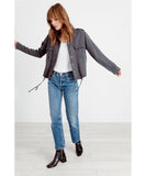 Rowen Jacket Dark Grey With Star - miamidrugpossession