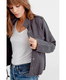 Rowen Jacket Dark Grey With Star - miamidrugpossession