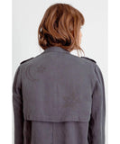 Rowen Jacket Dark Grey With Star - miamidrugpossession