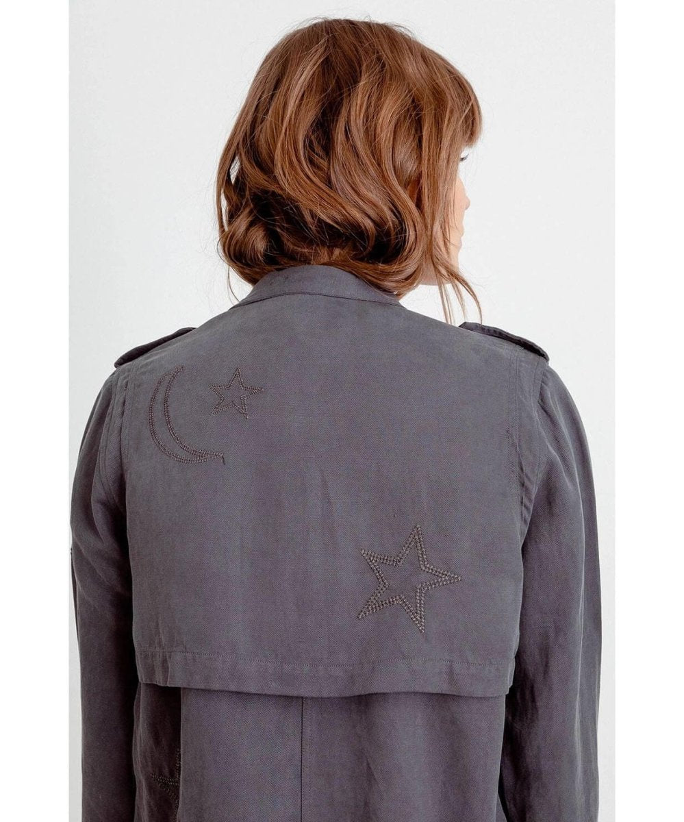 Rowen Jacket Dark Grey With Star - clearpathherbicide