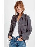 Rowen Jacket Dark Grey With Star - miamidrugpossession