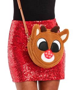 Rudolph Light Up Christmas Purse - PINK ARROWS