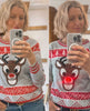 Rudolph Light Up Christmas Sweater Gray - clearpathherbicide