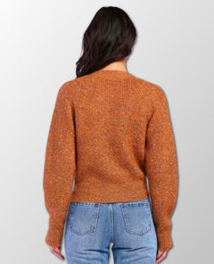 Rust Button Up Cardigan - clearpathherbicide