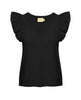 Rylan Contrast Ruffle Tank Black - clearpathherbicide