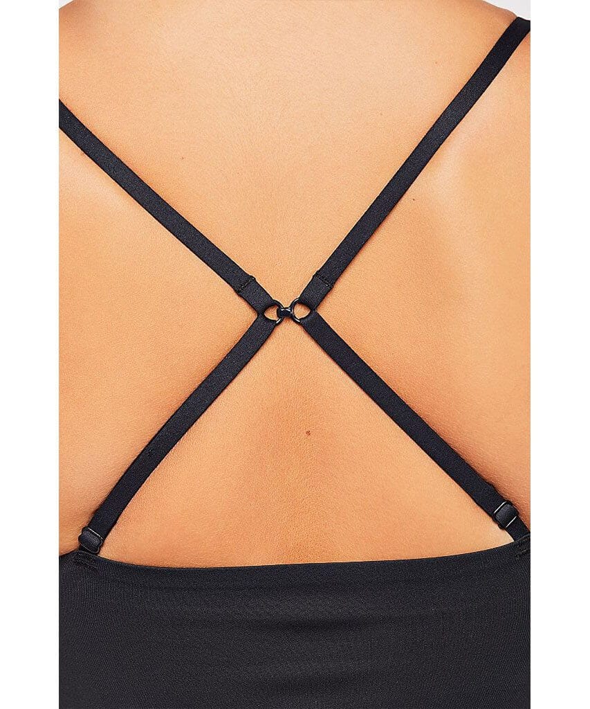 Sage Longline Bralette Black - miamidrugpossession