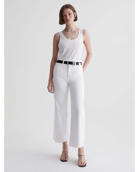 Saige Wide Leg Crop Modern White - miamidrugpossession