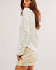 Sail Away Long Sleeve Solid Tee Ivory - miamidrugpossession