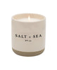 Salt + Sea Soy Candle Stoneware Candle Jar - clearpathherbicide