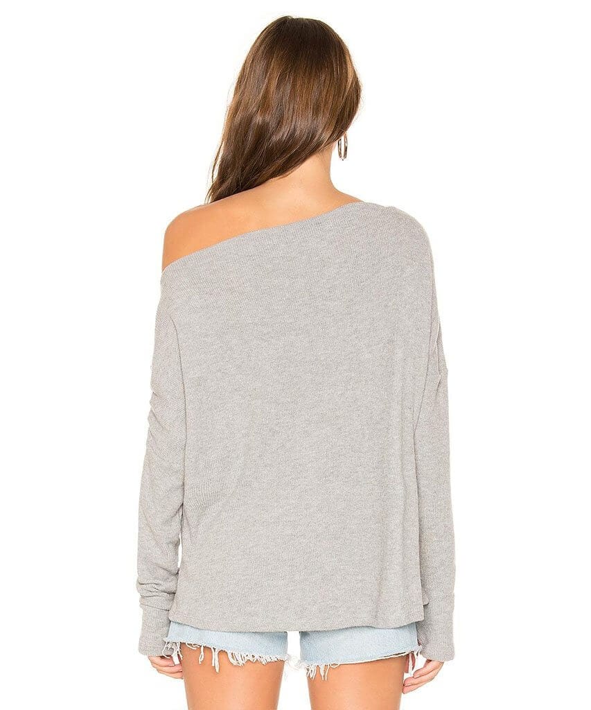 Santos Boat Neck Long Sleeve Grey - miamidrugpossession