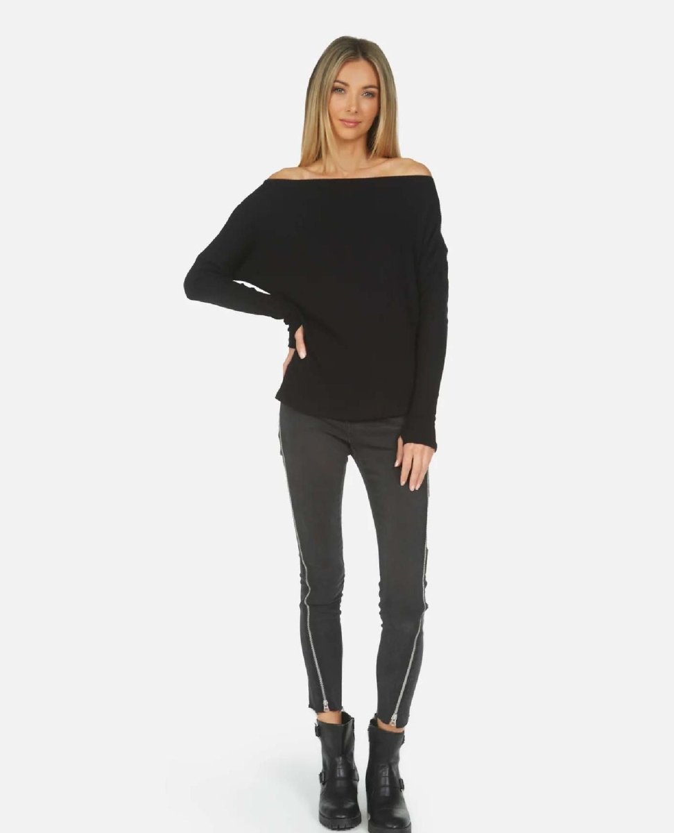 Santos Super Soft Long Sleeve Black - miamidrugpossession