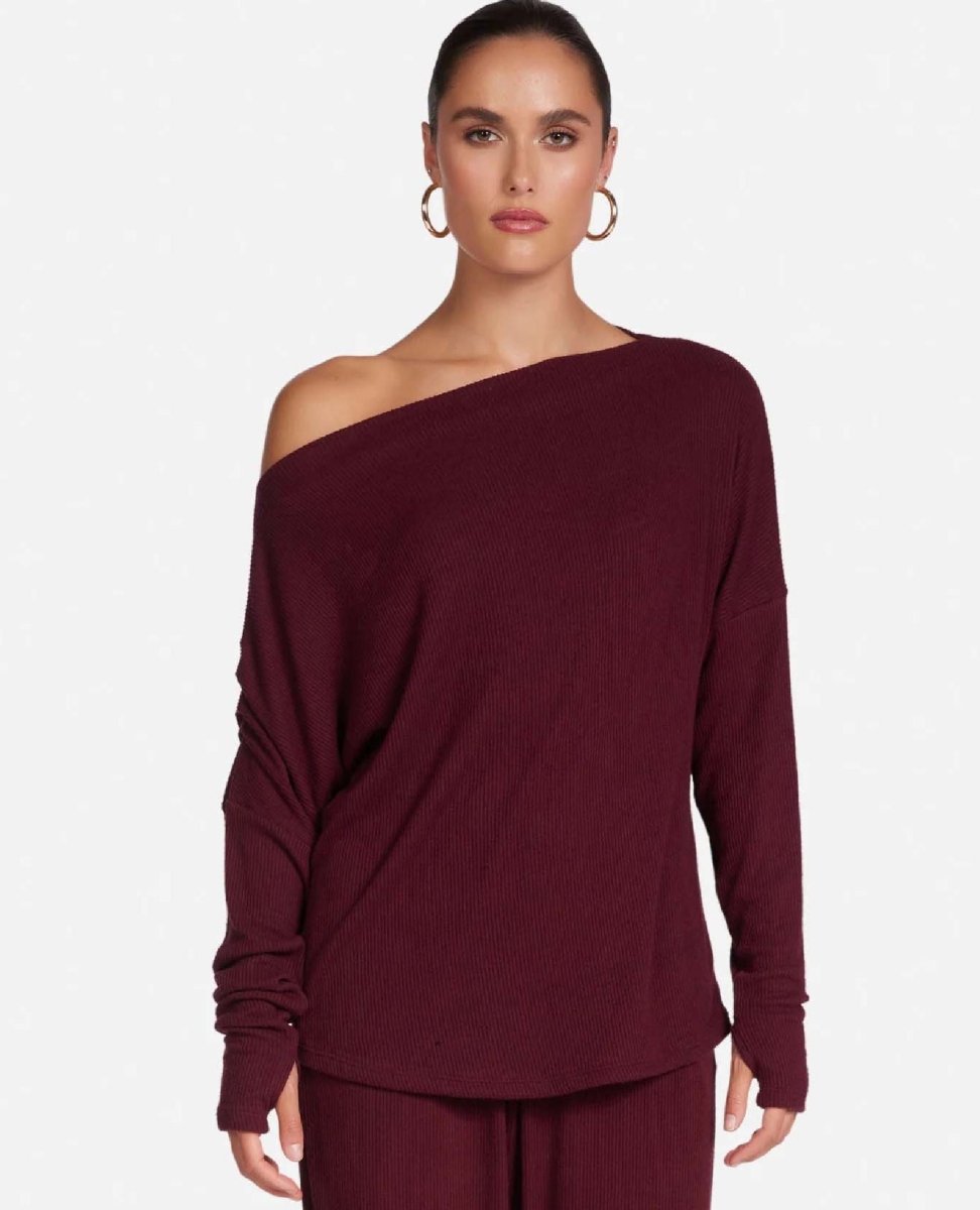 Santos Super Soft Long Sleeve Wine - miamidrugpossession