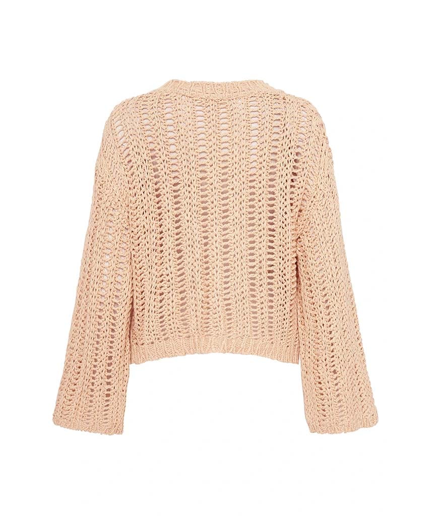 Saskia Knit Jumper Honey - miamidrugpossession