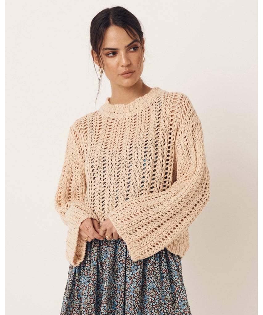 Saskia Knit Jumper Honey - miamidrugpossession