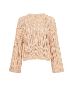 Saskia Knit Jumper Honey - clearpathherbicide