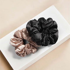 Satin Sleep Scrunchies - PINK ARROWS