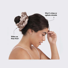 Satin Sleep Scrunchies - PINK ARROWS