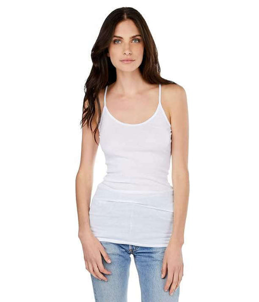 Scoop Neck Camisole, White - clearpathherbicide