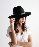 Scottie Stiff Wide Brim Black - miamidrugpossession