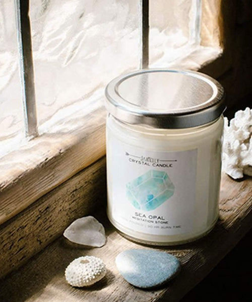 Sea Opal Meditation Soy Candle - clearpathherbicide