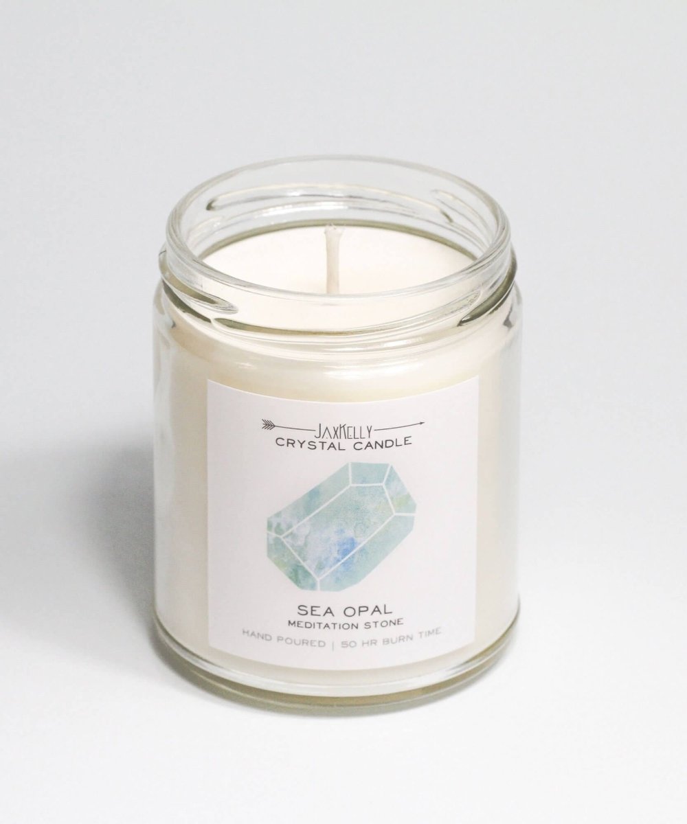 Sea Opal Meditation Soy Candle - clearpathherbicide