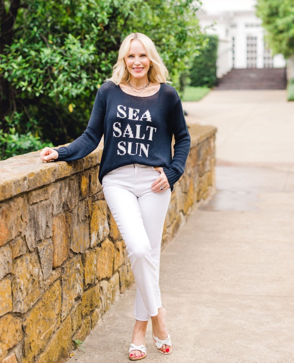 Sea Salt Sun Indigo Sweater - miamidrugpossession