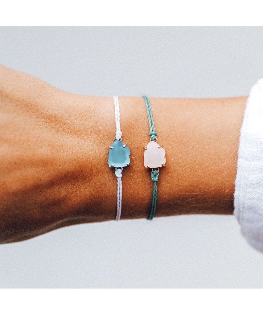 Seaglass Bracelet Silver - miamidrugpossession