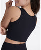 Seamless Crop Top Very Black - miamidrugpossession