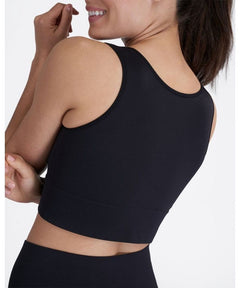 Seamless Crop Top Very Black - miamidrugpossession