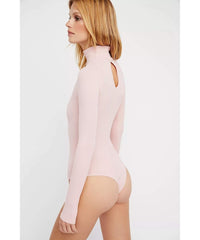 Seamless Turtleneck Bodysuit Blush - PINK ARROWS