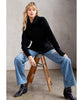 Seasons Slouchy Ribbed Turtleneck Black - clearpathherbicide