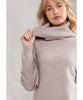 Seasons Slouchy Ribbed Turtleneck Heather Stone - clearpathherbicide