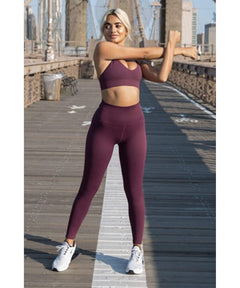 Self Love Seamless Legging Wine - miamidrugpossession