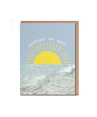 Sending You Hugs Sun Card - PINK ARROWS