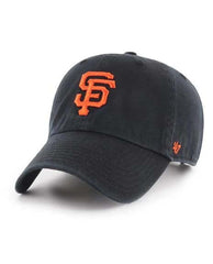 SF Giants Baseball Hat Black Clean Up - PINK ARROWS