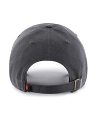 SF Giants Baseball Hat Charcoal Black Clean Up - PINK ARROWS