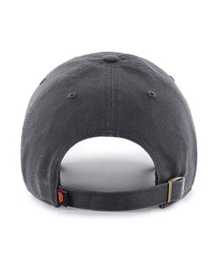 SF Giants Baseball Hat Charcoal Black Clean Up - clearpathherbicide