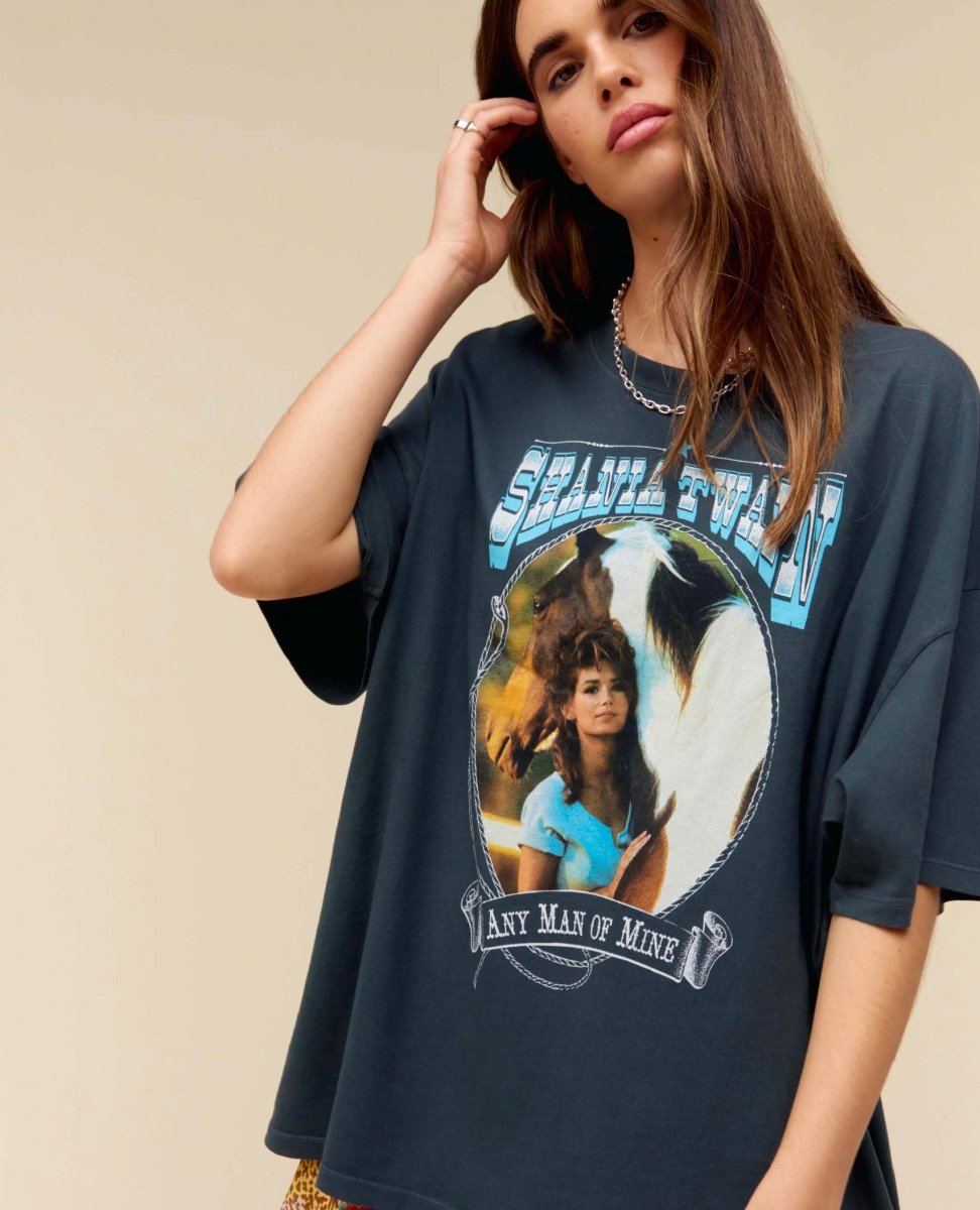 Shania Twain Any Man of Mine One Size Tee - miamidrugpossession